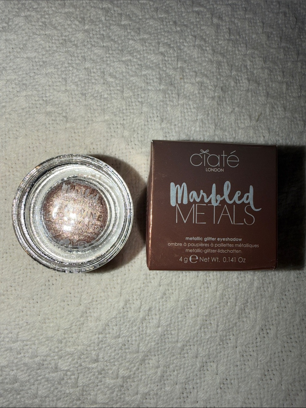 Marbled Metals Metallic Glitter Eyeshadow - Rose Gold
